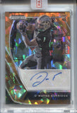 2021 D'Wayne Eskridge Panini Prizm Draft Picks ORANGE ICE ROOKIE AUTO AUTOGRAPH RC #DPA-DWE Seattle Seahawks