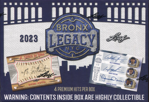 2023 Leaf A Bronx Legacy Baseball Hobby, Box