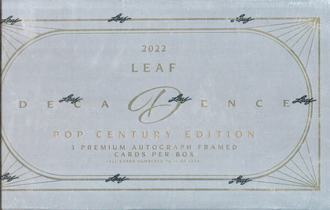 2023 Leaf Pop Century Decadence Hobby, Box