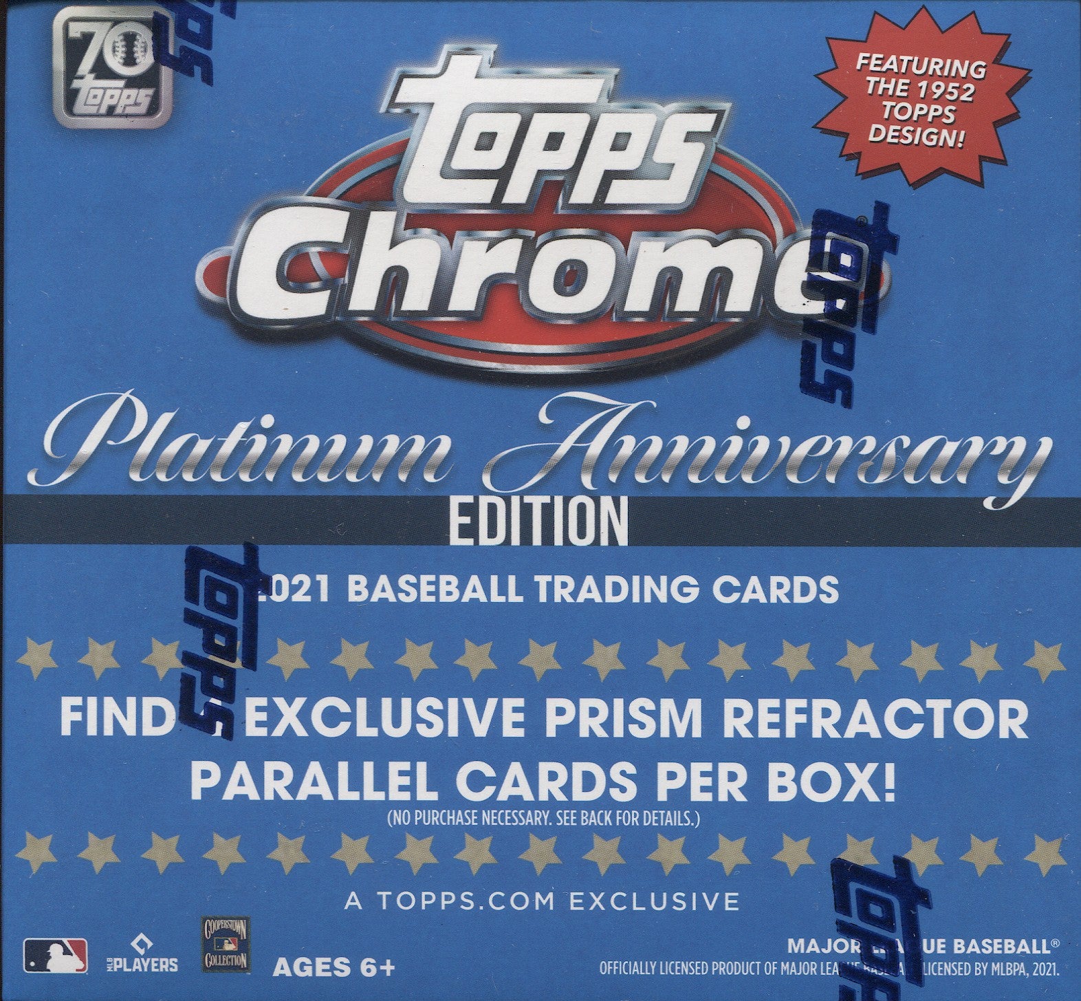 MEGA Box 2021 Topps CHROME Baseball popular PLATINUM Anniversary PRISM Cards NEW