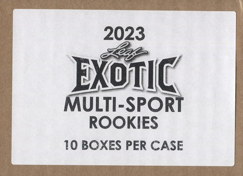 *PRESELL* 2023 Leaf Exotic Multi-Sport Rookies, 10 Box Case *RELEASES 11/29*