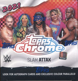 2021 Topps WWE Chrome Slam Attax Hobby, 16 Box Case