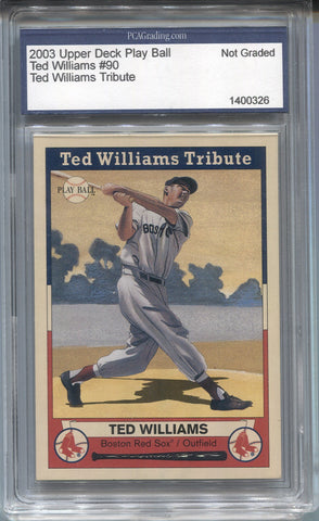 2003 Ted Williams Upper Deck Play Ball TED WILLIAMS TRIBUTE PCA #90 Boston Red Sox HOF 0326