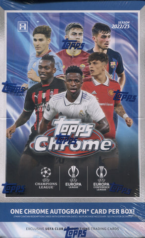 2022-23 Topps UEFA Club Competitions Chrome Soccer Hobby, Box