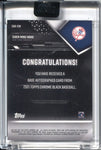 2021 Chien-Ming Wang Topps Chrome Black AUTO AUTOGRAPH #CBA-CW New York Yankees