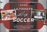 2022 Leaf Ultimate Soccer Hobby, 10 Box Case