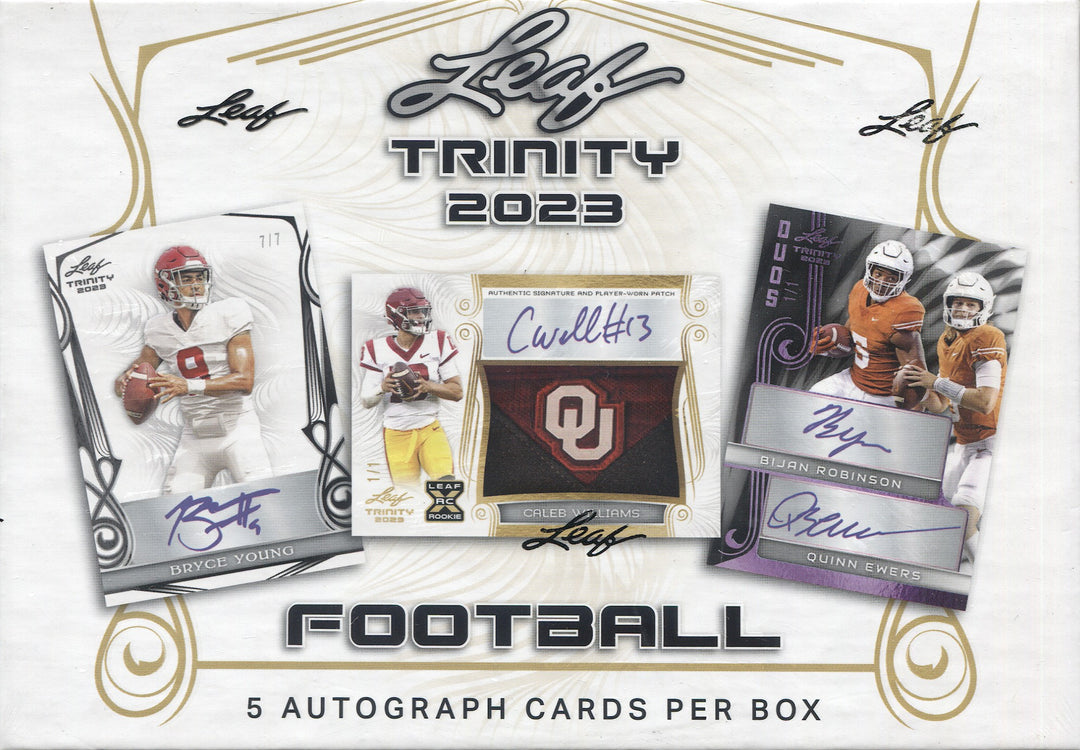 2021 Leaf shops Memories College Football Hobby Box - 7 Autos