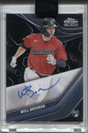 2023 Will Brennan Topps Chrome Black ROOKIE AUTO AUTOGRAPH #CBA-WB Cleveland Guardians