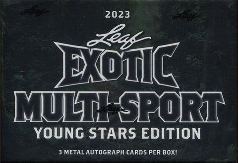 *NEW* 2023 Leaf Exotic Multi-Sport Rookies, Box