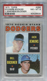 1970 Bill Buckner Jack Jenkins Topps ROOKIE RC PSA 8 #286 Los Angeles Dodgers 6509