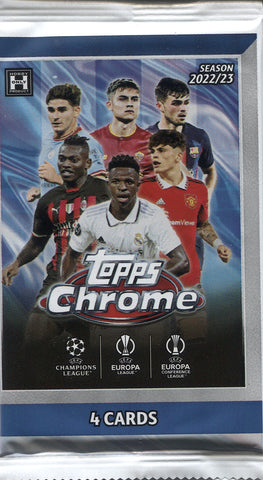 2022-23 Topps UEFA Club Competitions Chrome Soccer Hobby, Pack