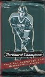 2022-23 Upper Deck Parkhurst Champions Hockey Hobby, Pack