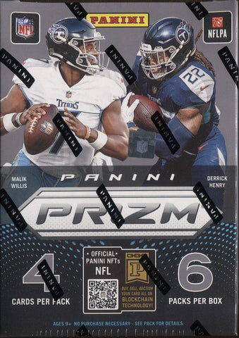 2022 Panini Prizm Football, Blaster Box (Red, White & Blue Prizms!)