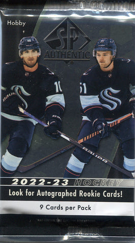 *JUST IN* 2022-23 Upper Deck SP Authentic Hobby Hockey, Pack