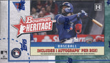 2022 Bowman Heritage Baseball Hobby, Box