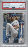 2020 Dustin May Topps Series 1 ROOKIE RC PSA 10 #235 Los Angeles Dodgers 3390