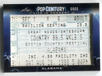 2022 Alabama Leaf Pop Century LIVE IN CONCERT TICKET STUB RELIC #LIC-07 1999 Tour