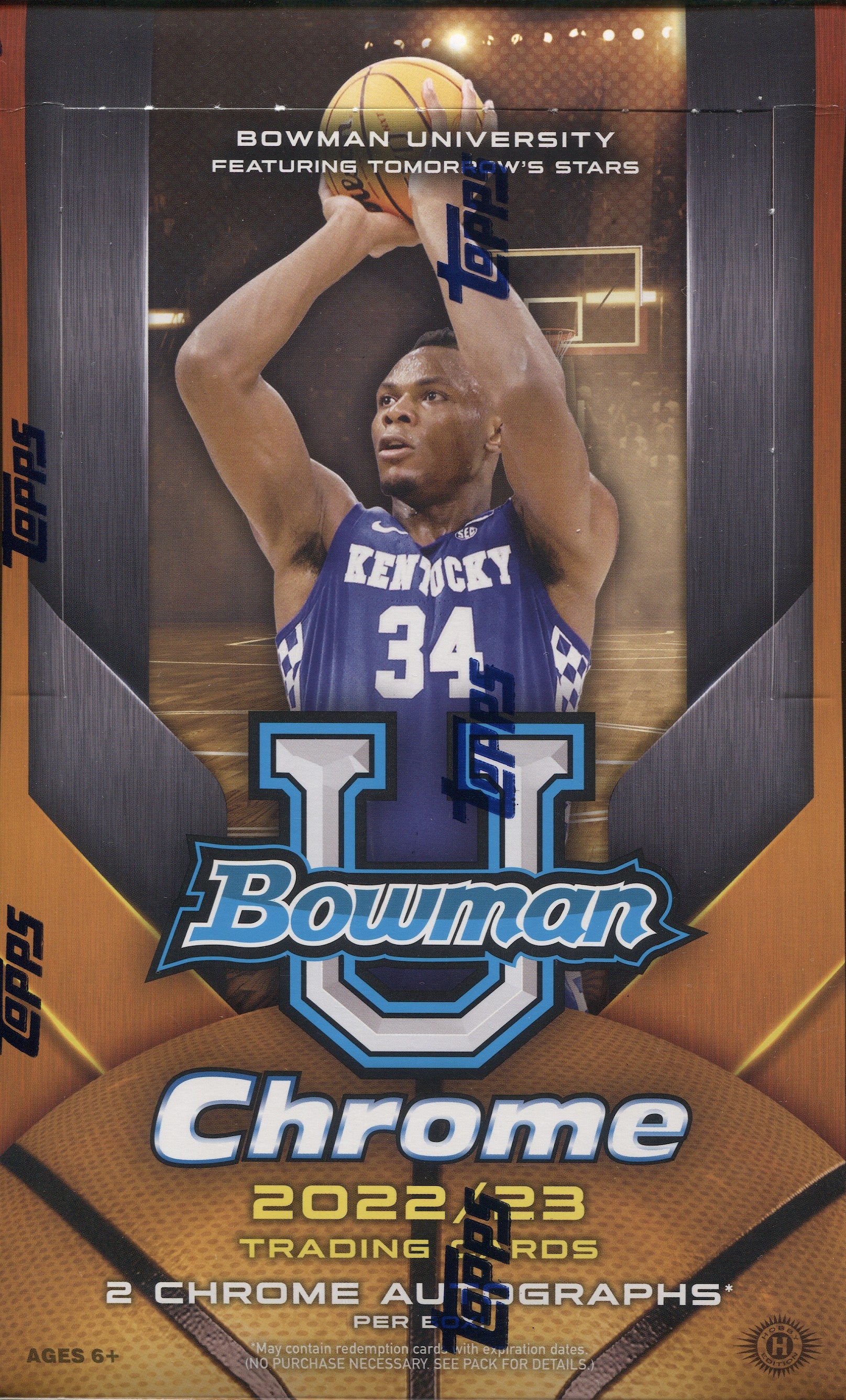 2022-23 Bowman University Chrome Basketball Hobby, Box