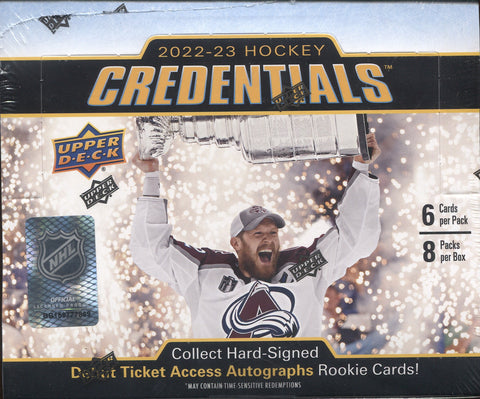 2022-23 Upper Deck Credentials Hockey Hobby, Box