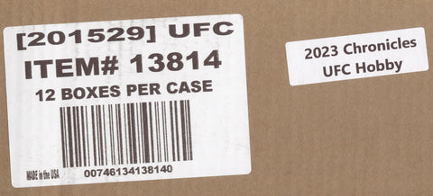 2023 Panini Chronicles UFC Hobby, 12 Box Case