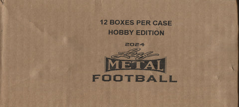 *NEW* 2024 Leaf Metal Football Hobby, 12 Box Case