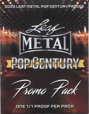 2023 Leaf Metal Pop Century Hobby, Promo Pack