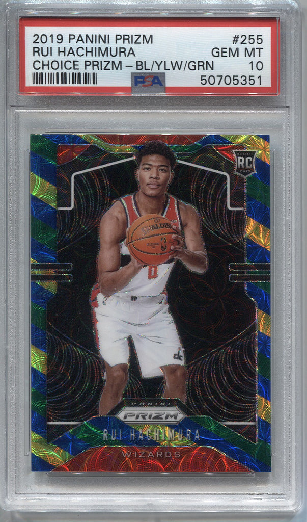 2019-20 Rui Hachimura Panini Prizm Choice BLUE YELLOW GREEN ROOKIE RC