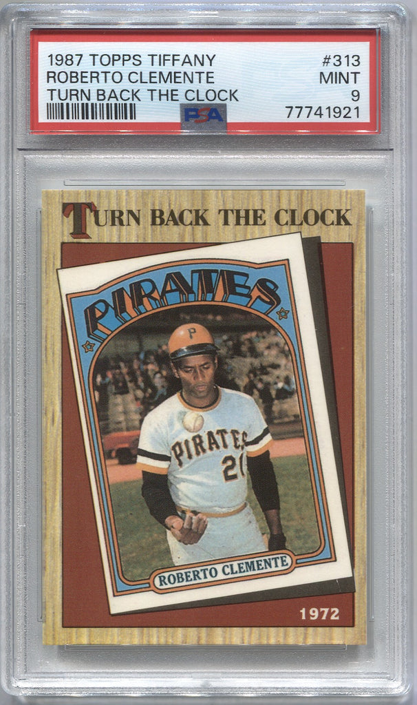  1987 Topps # 313 Turn Back The Clock Roberto Clemente