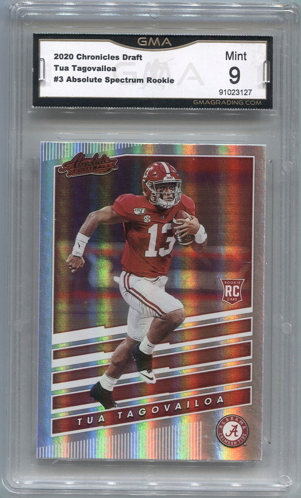 2020 Tua Tagovailoa Panini Chronicles Draft Absolute ROOKIE RC GMA 9 #