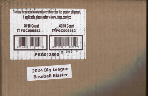 2024 Topps Big League Baseball, 40 Blaster Box Case