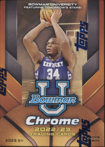 2022-23 Bowman University Chrome Basketball, Blaster Box