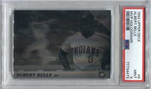 1992 Albert Belle Upper Deck MVP HOLOGRAMS PSA 9 #8 Cleveland Indians 4473