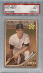 1962 Tom Tresh Topps ROOKIE RC PSA 7 #31 New York Yankees 0693