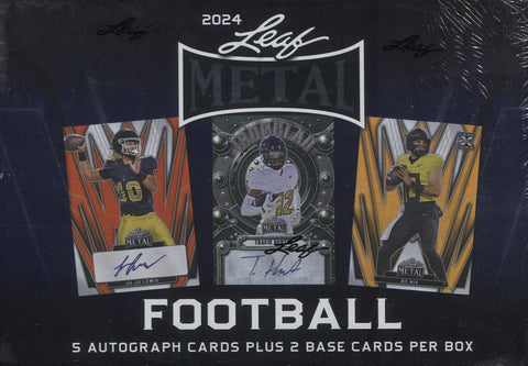 *PRESELL* 2024 Leaf Metal Football Hobby, Box *RELEASES 4/26*