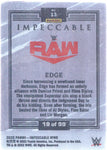 2022 Edge Panini Impeccable WWE STAINLESS STARS 19/99 #13 Monday Night Raw