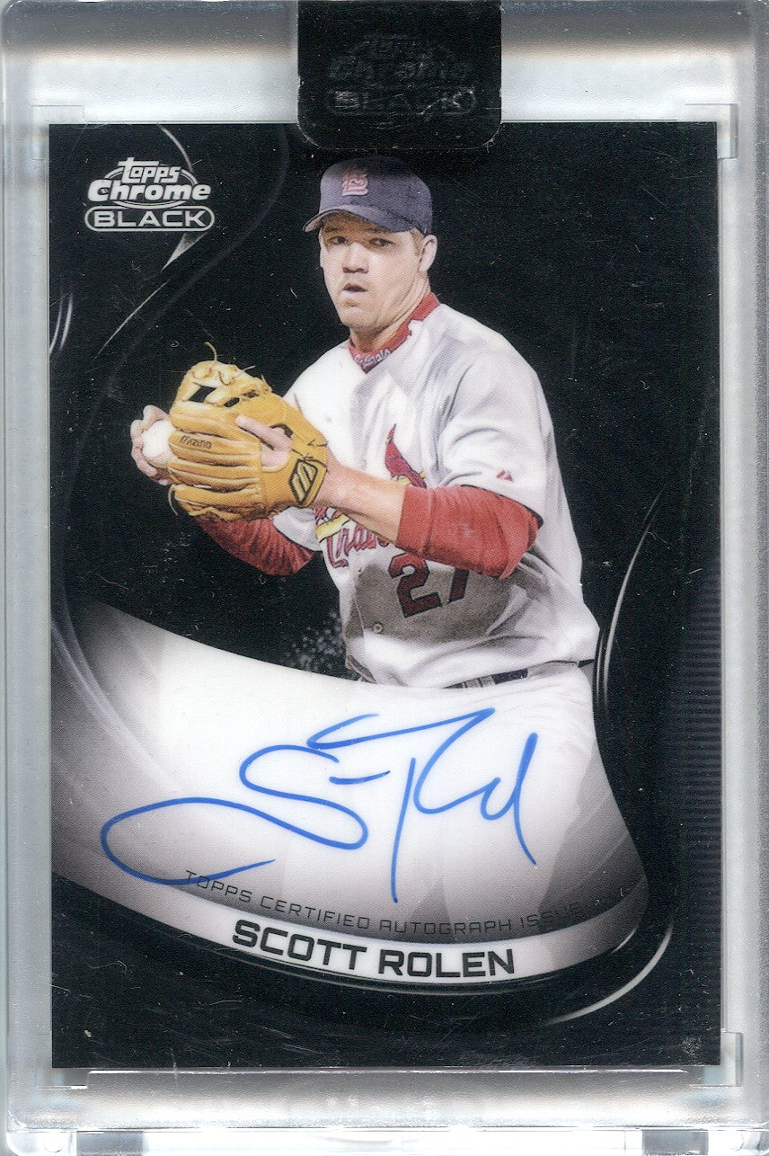 2022 Scott Rolen Topps Chrome Black AUTO AUTOGRAPH #CBA-SR St. Louis C