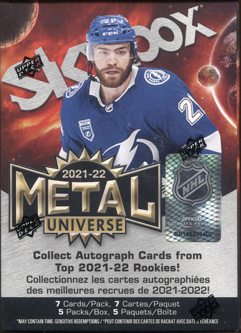 2021-22 Upper Deck Skybox Metal Universe Hockey, Blaster Box