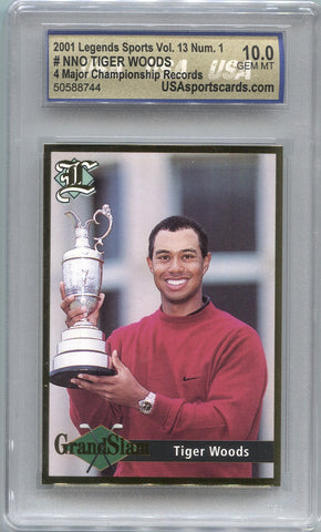 2001 Tiger Woods Legends Sports VOLUME 13 USA 10 #NNO PGA 8744