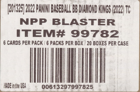 *LAST CASE* 2022 Panini Diamond Kings Baseball, 20 Blaster Box Case