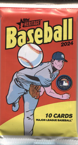 *PRESELL* 2024 Topps Heritage Baseball Hobby, Mini Pack *RELEASES 5/1*