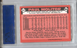 1986 Paul Molitor Topps TIFFANY PSA 9 #267 Milwaukee Brewers HOF 8178