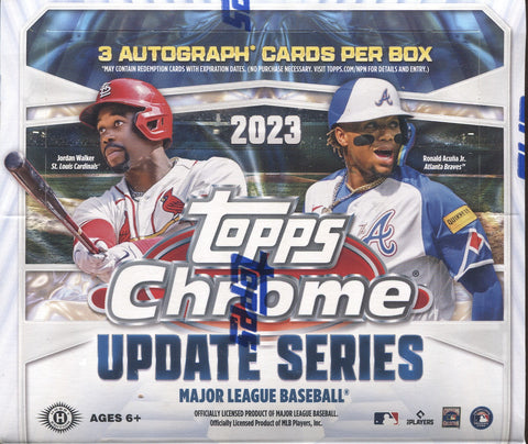 2023 Topps Chrome Update Baseball Jumbo, Box