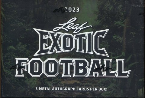 *NEW* 2023 Leaf Exotic Football Hobby, Box
