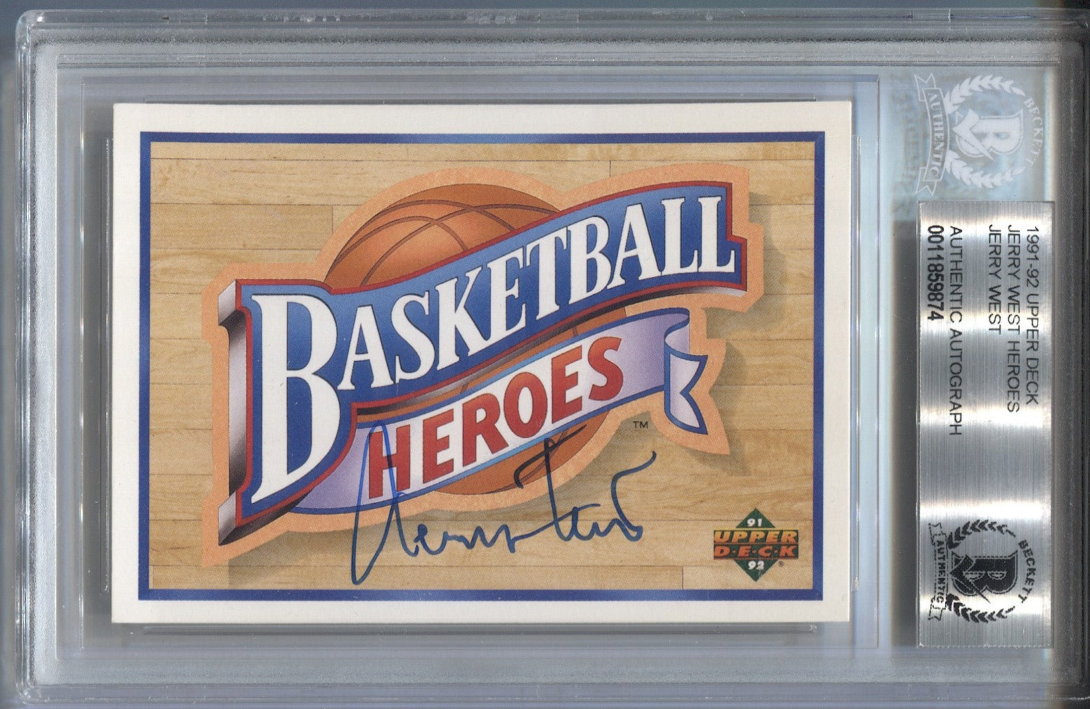 Jerry West Autographed & Framed Blue Throwback Lakers Jersey