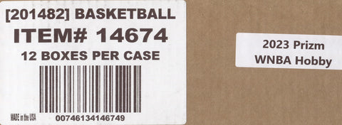 2023 Panini Prizm WNBA Basketball Hobby, 12 Box Case