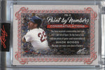 2021 Wade Boggs Leaf Art of Sport PAINT BY NUMBERS BLUE TRIPLE BAT 11/12 RELIC #PBN-39 Boston Red Sox HOF