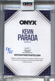 2022 Kevin Parada Onyx Nimbus BLUE AUTO 53/64 AUTOGRAPH RC #NA New York Mets