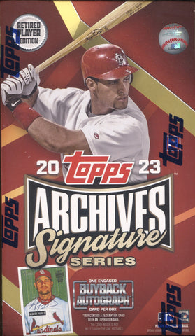 2023 Topps Archives Signature Retired Baseball Hobby, Box
