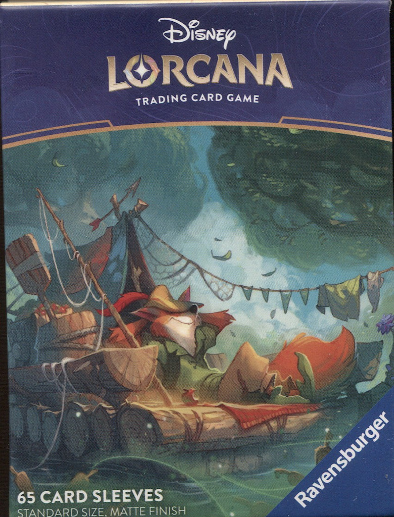 Disney Lorcana Into the Inklands, Robin Hood Card Sleeves Box Disney Lorcana Into the Inklands, Robin Hood Card Sleeves Box
