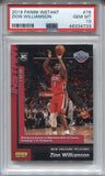 2019-20 Zion Williamson Panini Instant ROOKIE RC PSA 10 #76 New Orleans Pelicans 4733
